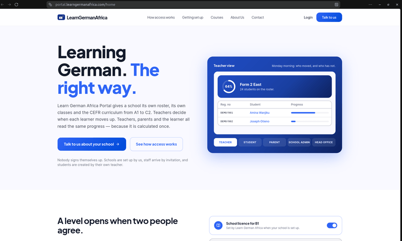 Learn German Africa Portal